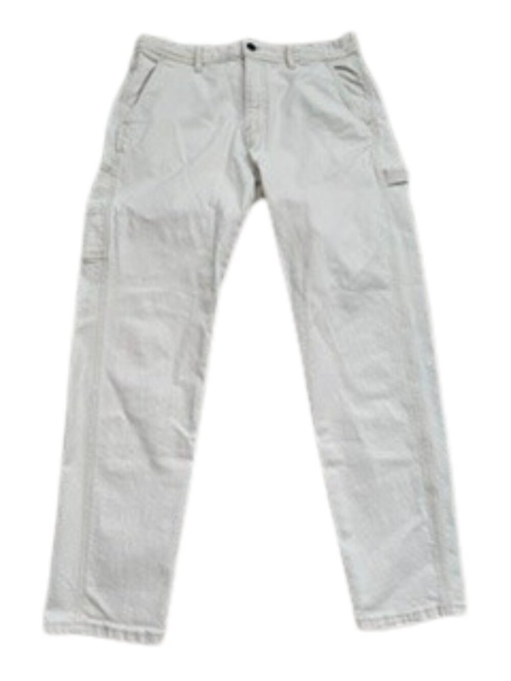 Cotton On Relaxed Firt Tapered Carpenter Off-White Jean Pants Utility Workwear